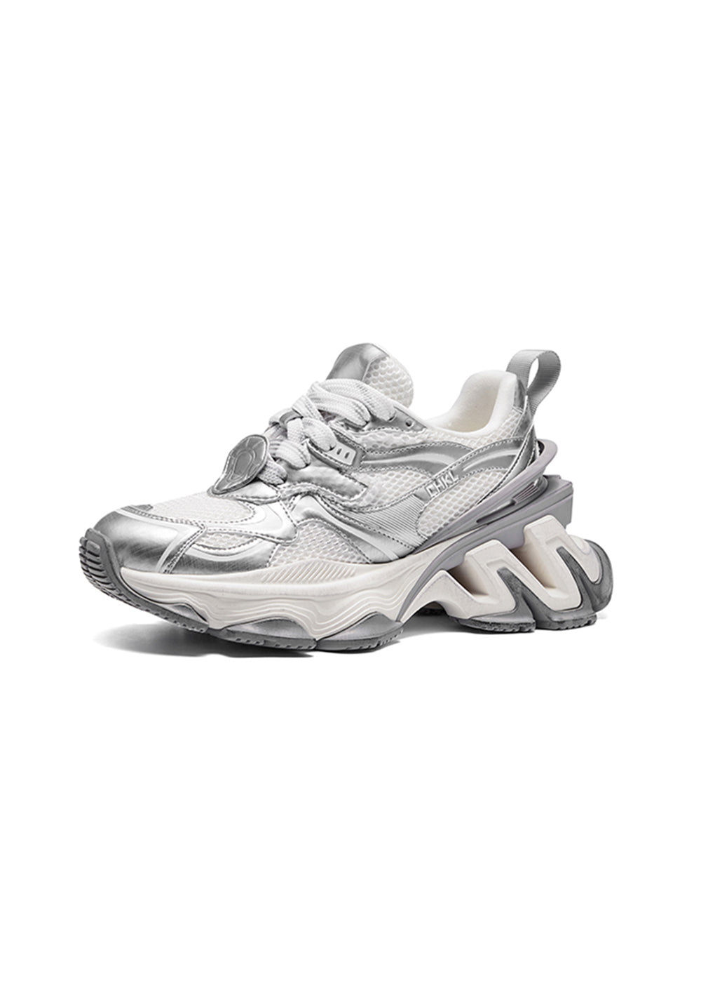CHERYKALLY | Silver Metallic Dad Sneakers  - PSYLOS 1, CHERYKALLY | Silver Metallic Dad Sneakers , Chunky Sneakers, CHERYKALLY, PSYLOS 1