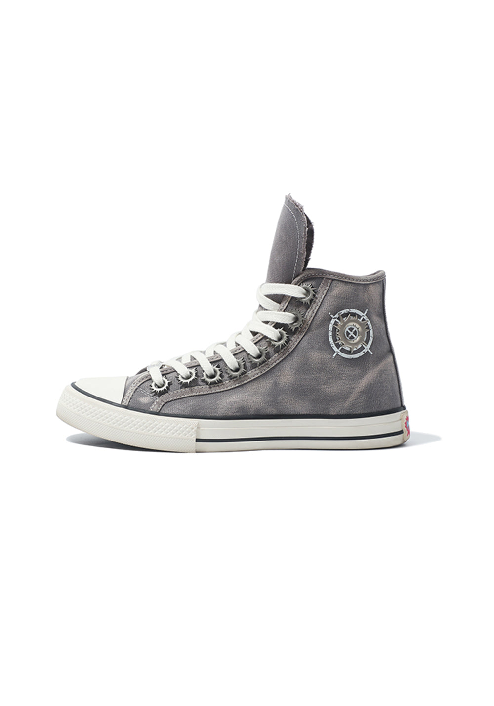 Roman Catcher | Distressed High Top Canvas Shoes-Gray - PSYLOS 1, Roman Catcher | Distressed High Top Canvas Shoes-Gray, Canvas Sneakers, Roman Catcher, PSYLOS 1