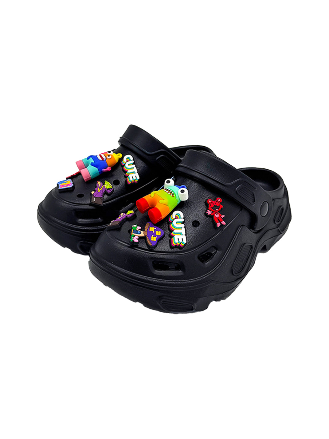 UNFAIR | Rainbow Monster EVA Platform Couple Slides - PSYLOS 1, UNFAIR | Rainbow Monster EVA Platform Couple Slides, Sandals, UNFAIR, PSYLOS 1