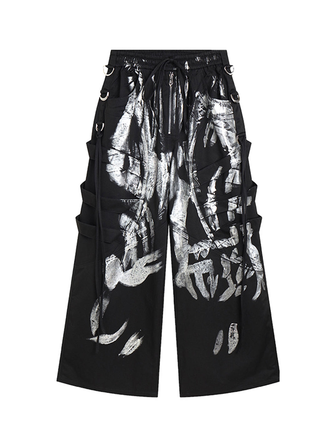 DND4DES | Silver Strap Drawstring Cargo Pants - PSYLOS 1, DND4DES | Silver Strap Drawstring Cargo Pants, Cargo Pants, DND4DES•JAPAN, PSYLOS 1