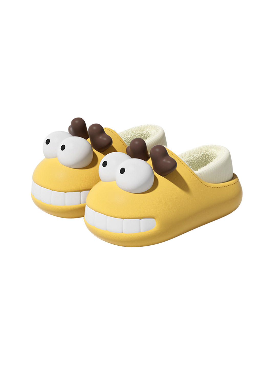 Chedoir | Fleece Cartoon Deer Closed Toe Slides - PSYLOS 1, Chedoir | Fleece Cartoon Deer Closed Toe Slides, Slippers, Chedoir, PSYLOS 1