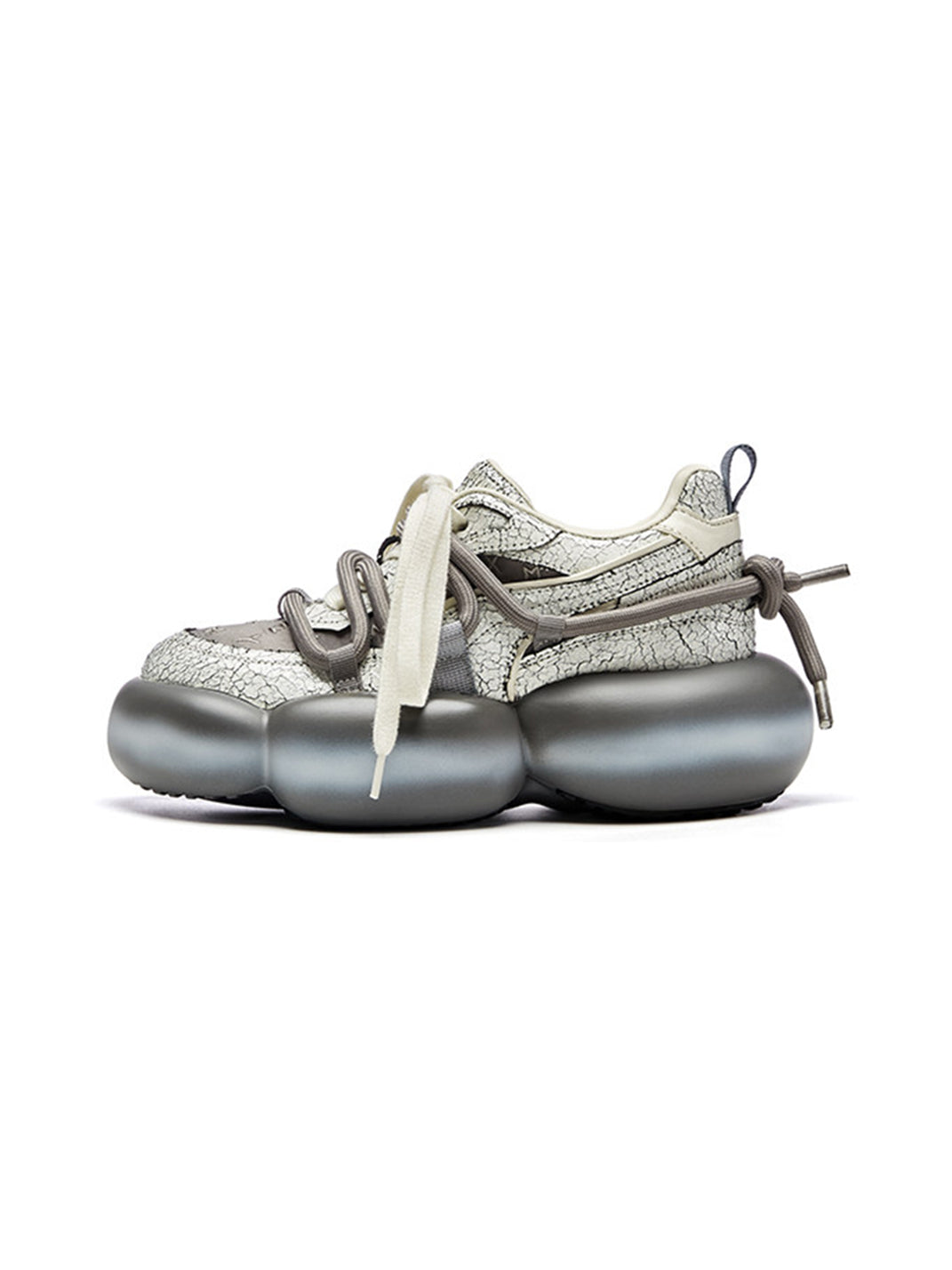 XMZY | Cracked Texture Chunky Bubble Sole Sneakers