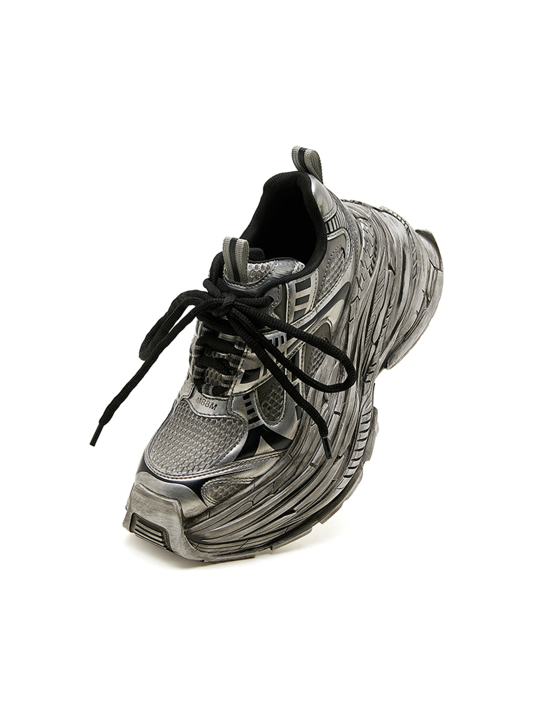 M88M丨Retro Distressed Chunky Sneakers for Couples-Sliver - PSYLOS 1, M88M丨Retro Distressed Chunky Sneakers for Couples-Sliver, Shoes, M88M, PSYLOS 1