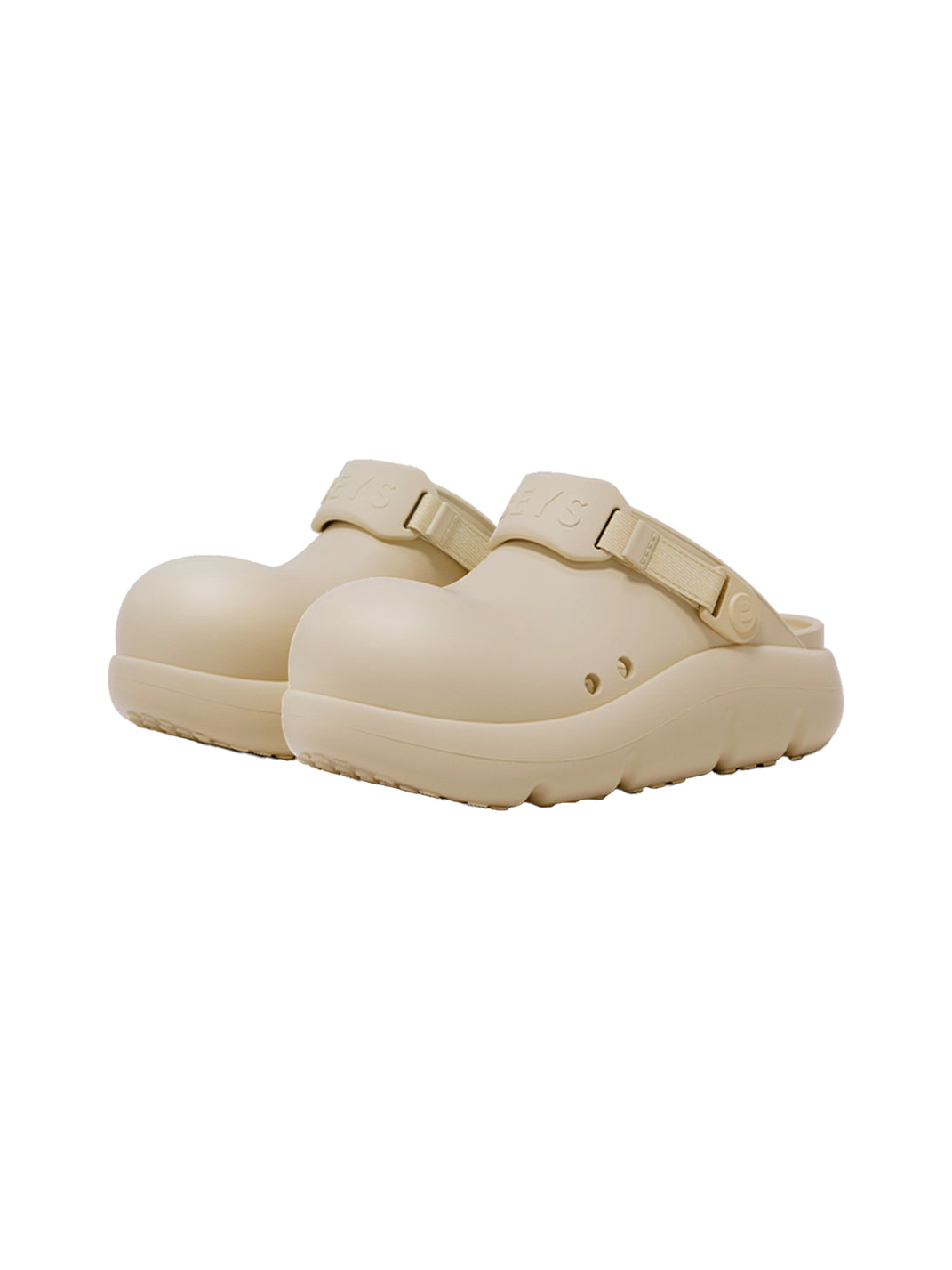 BEYS | Chunky Sole Summer Clog Sandals with Cut-Out Design-Khaki - PSYLOS 1, BEYS | Chunky Sole Summer Clog Sandals with Cut-Out Design-Khaki, Sandals, BEYS, PSYLOS 1