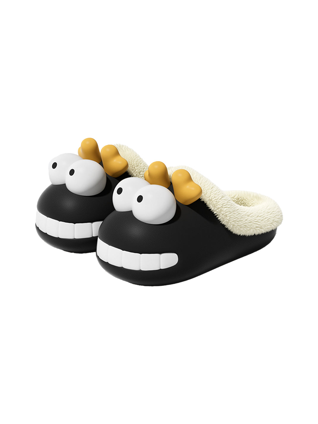 Chedoir | Fleece Cartoon Deer Closed Toe Slides - PSYLOS 1, Chedoir | Fleece Cartoon Deer Closed Toe Slides, Slippers, Chedoir, PSYLOS 1