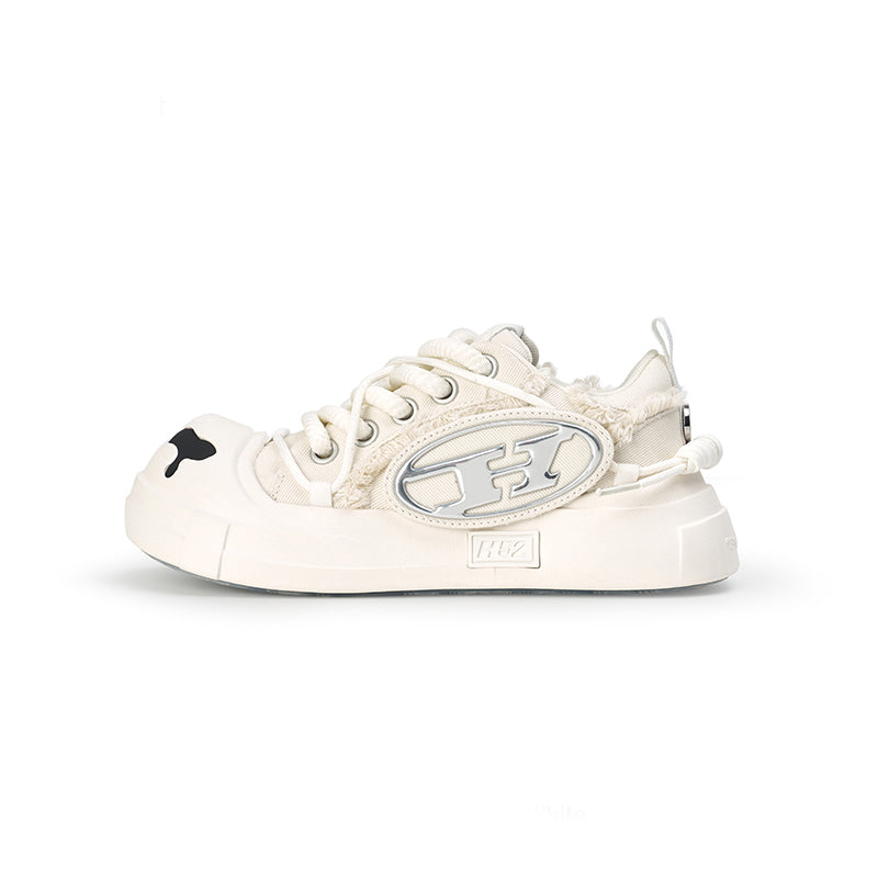 Open Smile Canvas Shoes-White - PSYLOS 1, Open Smile Canvas Shoes-White, Shoes, H52, PSYLOS 1