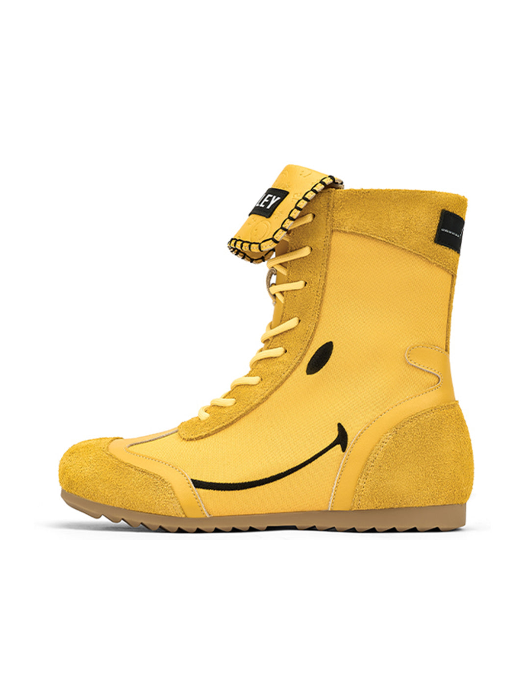 SMILEY | Boxing Mid Boots Chunky Platform-Yellow - PSYLOS 1, SMILEY | Boxing Mid Boots Chunky Platform-Yellow, Boots, SMILEY, PSYLOS 1