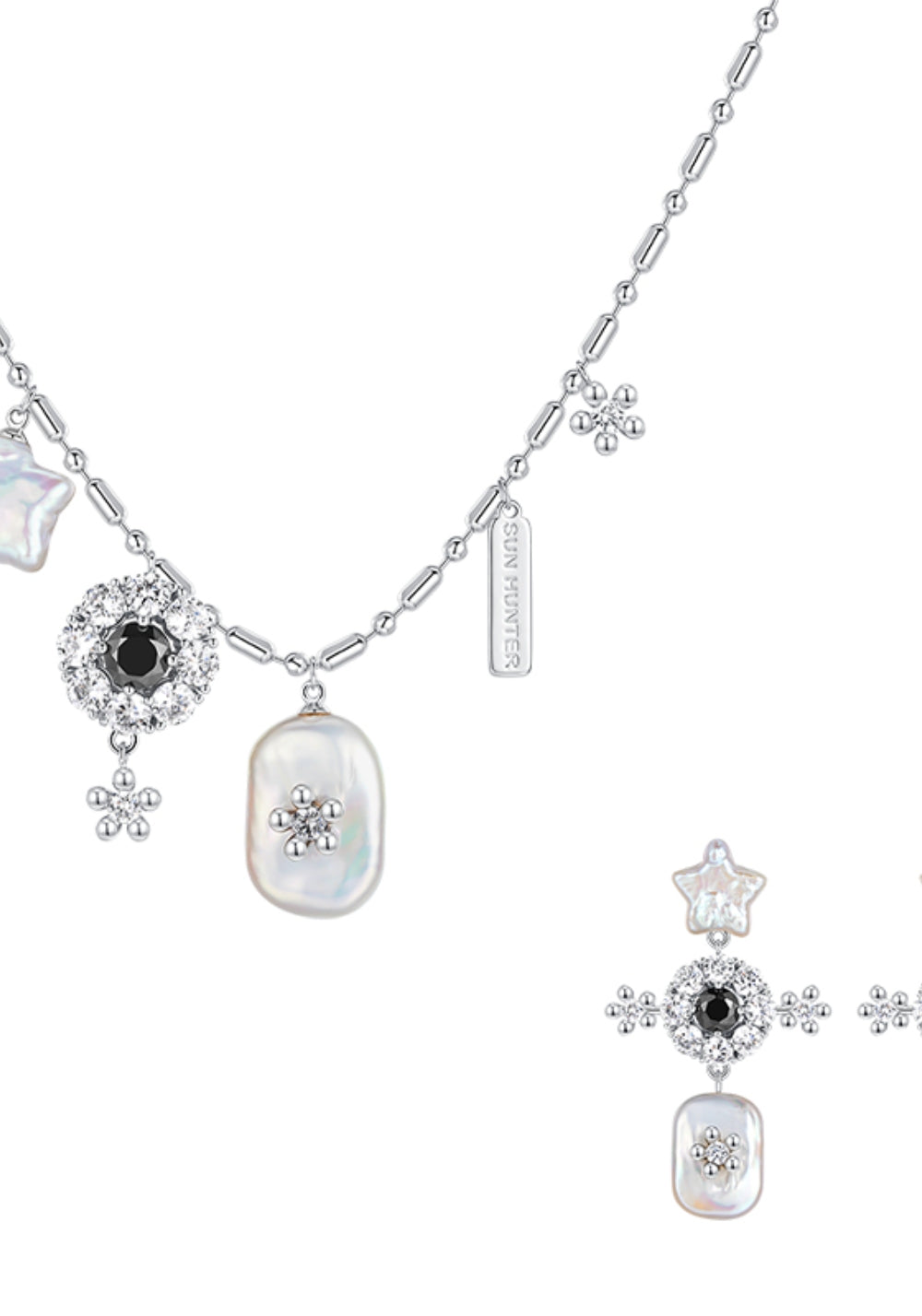 SUN HUNTER丨Baroque Pearl Star Necklace - PSYLOS 1, SUN HUNTER丨Baroque Pearl Star Necklace, Accessories, SUN HUNTER, PSYLOS 1