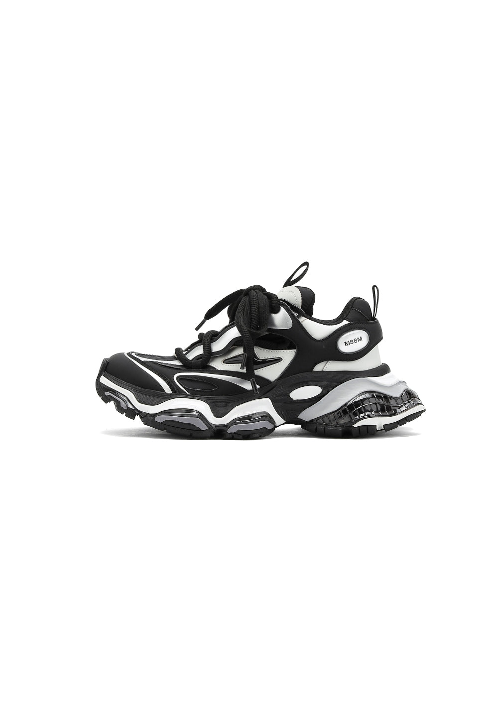 M88M丨Haoyue Chunky Dad Sneakers - Black & Silver - PSYLOS 1, M88M丨Haoyue Chunky Dad Sneakers - Black & Silver, Chunky Sneakers, M88M, PSYLOS 1
