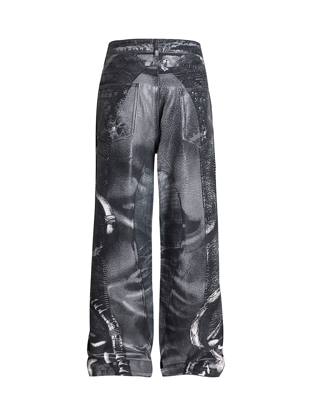 DND4DES | Venom Pipe Graphic Waxed Jeans - PSYLOS 1, DND4DES | Venom Pipe Graphic Waxed Jeans, Pants, DND4DES•JAPAN, PSYLOS 1