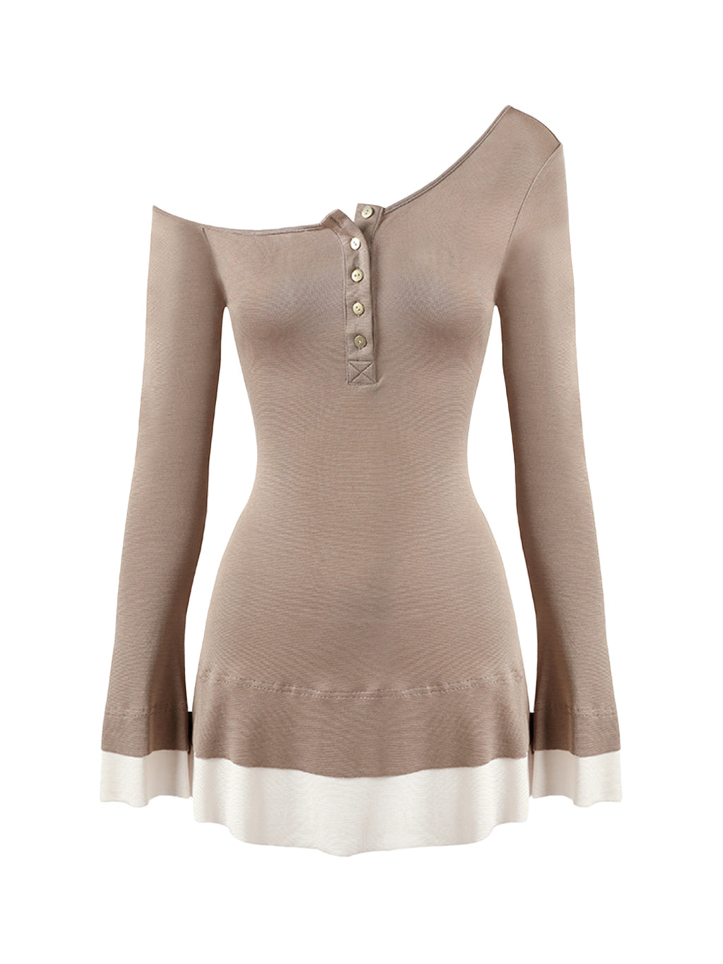 slim fit dress slacks Fleur du Mal | Henley Flared Corset Dress | Xs