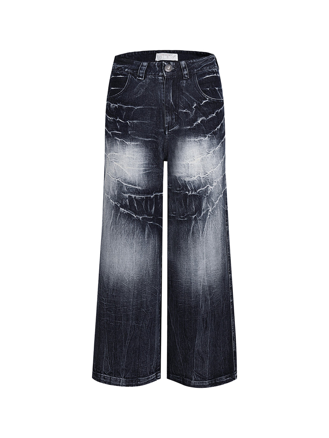 DND4DES | Washed Lightning Baggy Wide Jeans - PSYLOS 1, DND4DES | Washed Lightning Baggy Wide Jeans, Jeans, DND4DES•JAPAN, PSYLOS 1