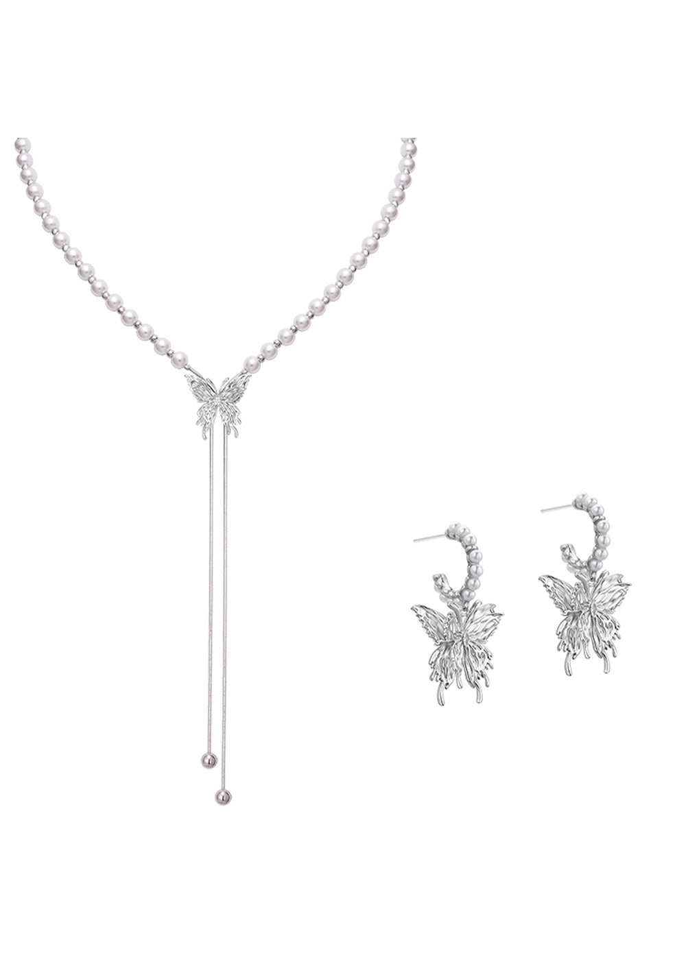 SUN HUNTER丨Adjustable Pearl Butterfly Necklace - PSYLOS 1, SUN HUNTER丨Adjustable Pearl Butterfly Necklace, Accessories, SUN HUNTER, PSYLOS 1