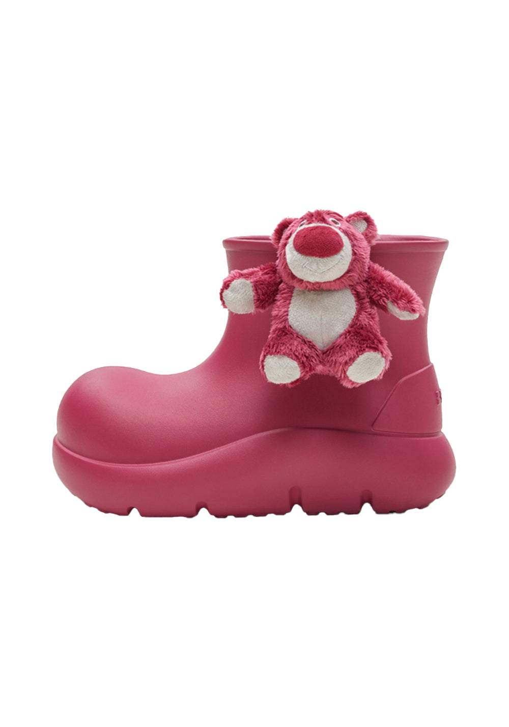 BEYS | Short Clown Boots - Chunky Rain Boots-Gray Red - PSYLOS 1, BEYS | Short Clown Boots - Chunky Rain Boots-Gray Red, Boots, BEYS, PSYLOS 1