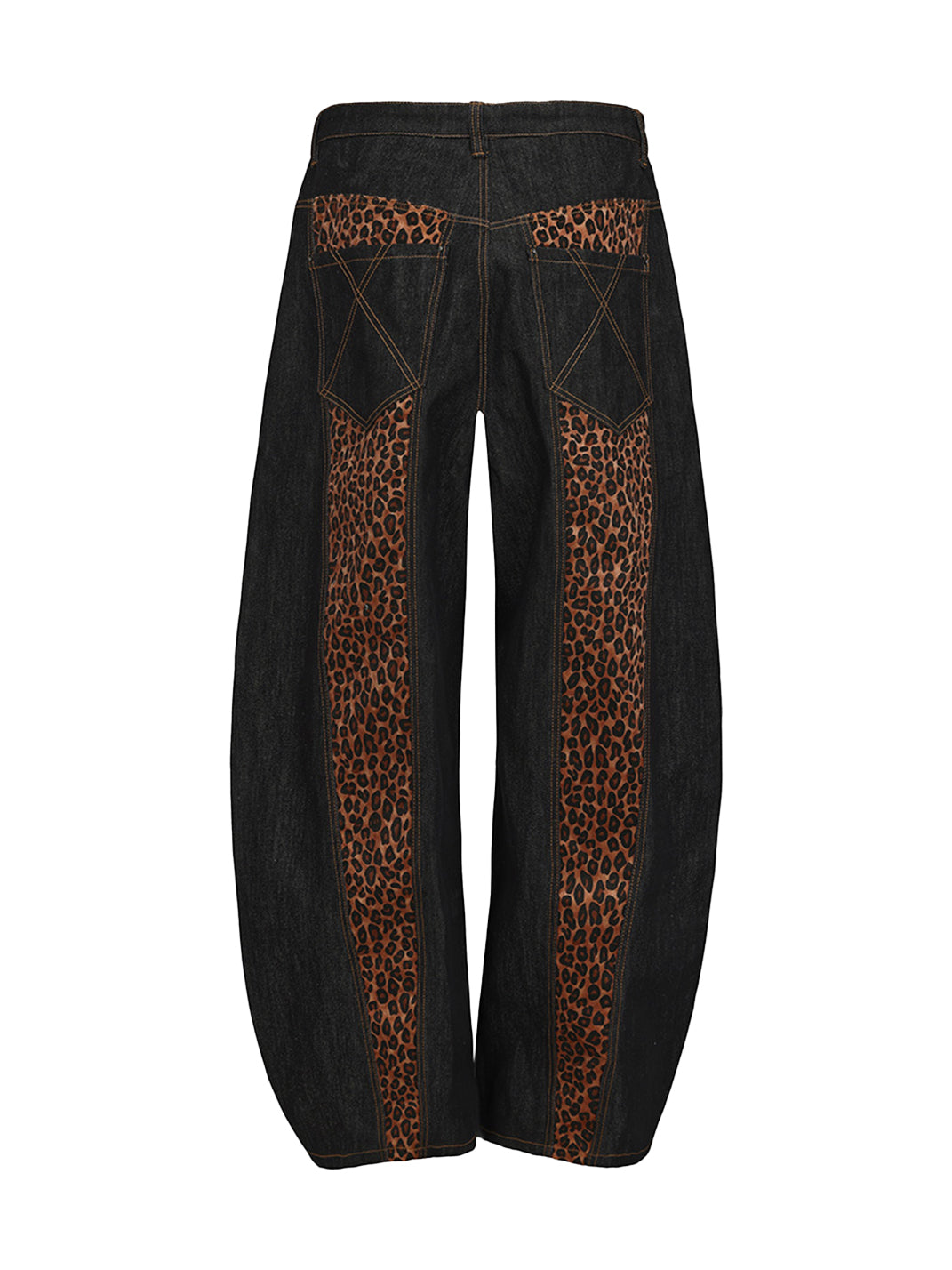 DND4DES | Cross Leopard Patch Baggy Jeans - PSYLOS 1, DND4DES | Cross Leopard Patch Baggy Jeans, Jeans, DND4DES•JAPAN, PSYLOS 1