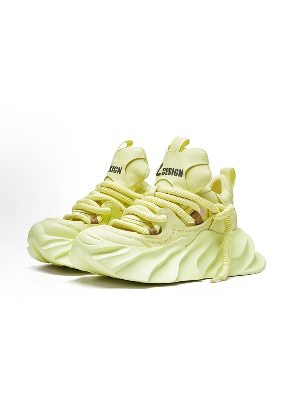 XMZY丨Hollow Platform Sandals -Yellow - PSYLOS 1, XMZY丨Hollow Platform Sandals -Yellow, Chunky Sneakers, XMZY•JAPAN, PSYLOS 1