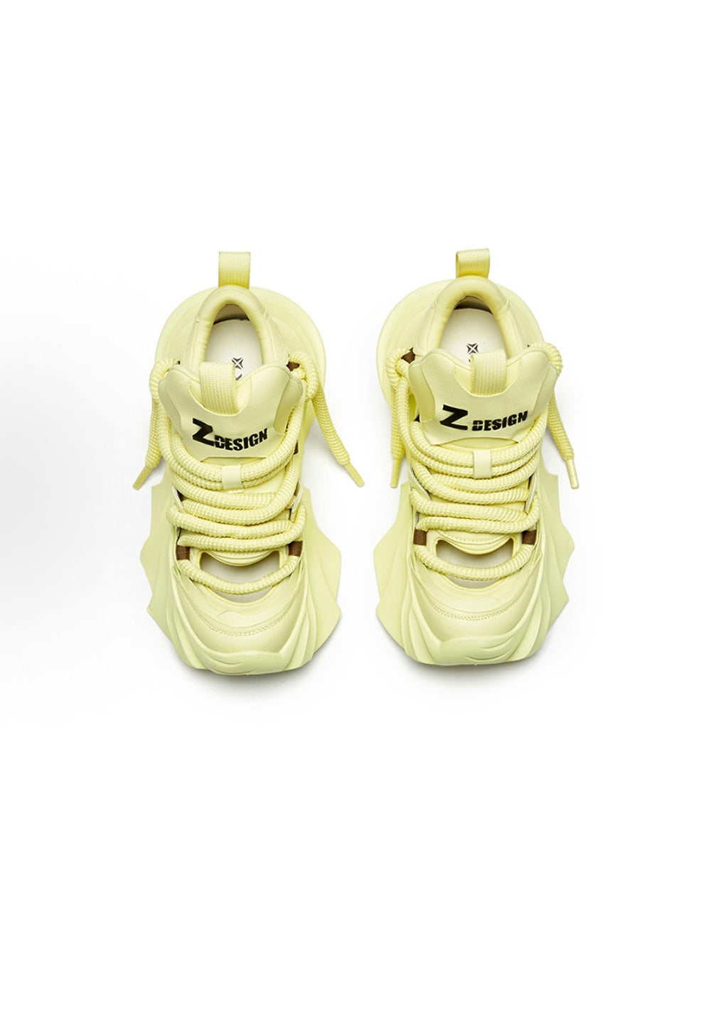XMZY丨Hollow Platform Sandals -Yellow - PSYLOS 1, XMZY丨Hollow Platform Sandals -Yellow, Chunky Sneakers, XMZY•JAPAN, PSYLOS 1
