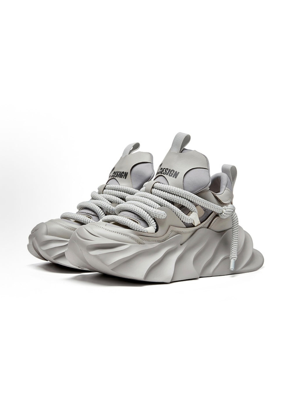 XMZY丨Hollow Platform Sandals -Gray - PSYLOS 1, XMZY丨Hollow Platform Sandals -Gray, Chunky Sneakers, XMZY•JAPAN, PSYLOS 1