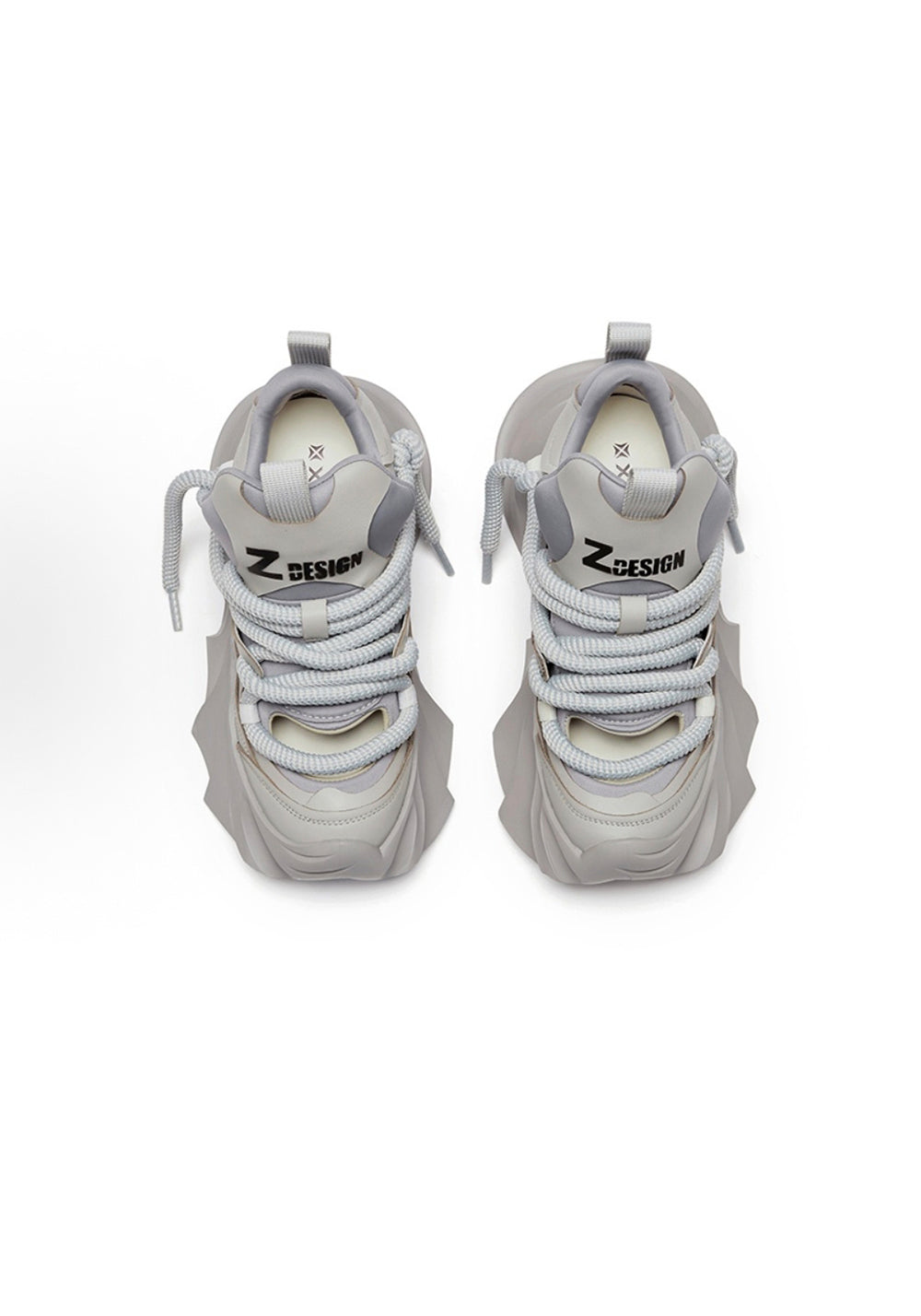XMZY丨Hollow Platform Sandals -Gray - PSYLOS 1, XMZY丨Hollow Platform Sandals -Gray, Chunky Sneakers, XMZY•JAPAN, PSYLOS 1