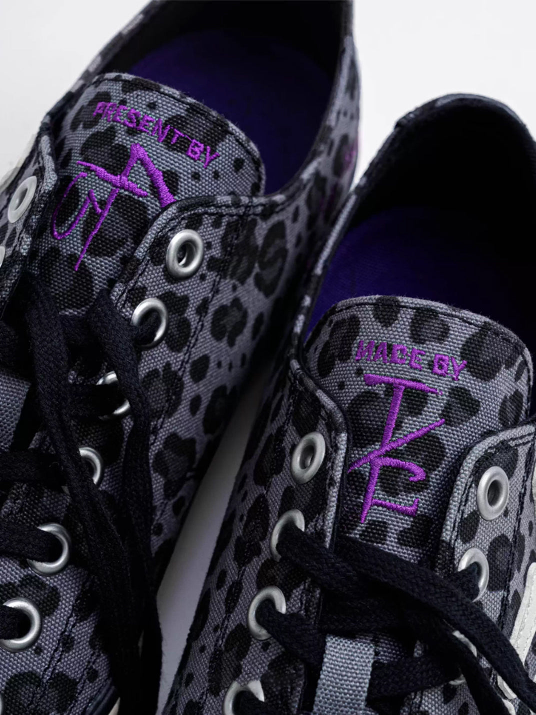 T/C MADE│S45 Smiley Low-Tops - Leopard/Bone Canvas Shoes with Thick Sole - PSYLOS 1, T/C MADE│S45 Smiley Low-Tops - Leopard/Bone Canvas Shoes with Thick Sole, Canvas Sneakers, T/C MADE, PSYLOS 1