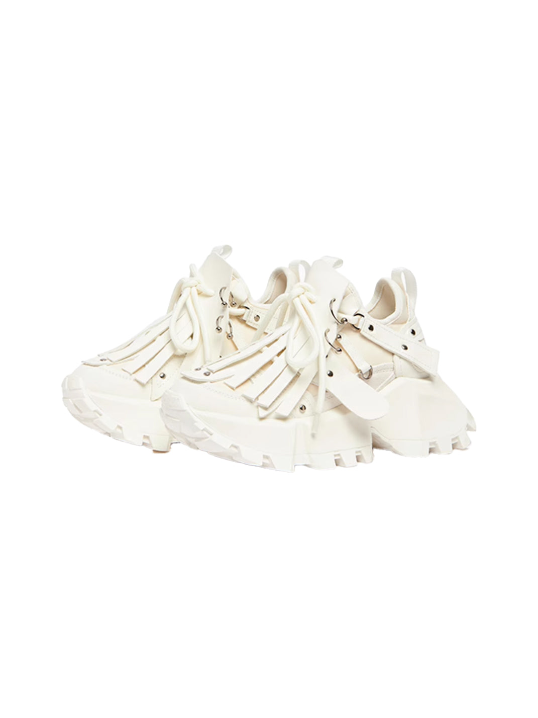 KEDDO│Studded Tassel Chunky Sneakers-White - PSYLOS 1, KEDDO│Studded Tassel Chunky Sneakers-White, Chunky Sneakers, KEDDO, PSYLOS 1