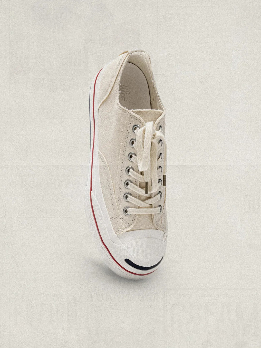 T/C MADE│023 Smiley Toe Thick-Soled Retro Japanese-Style Low-Top Canvas Shoes - PSYLOS 1, T/C MADE│023 Smiley Toe Thick-Soled Retro Japanese-Style Low-Top Canvas Shoes, Canvas Sneakers, T/C MADE, PSYLOS 1