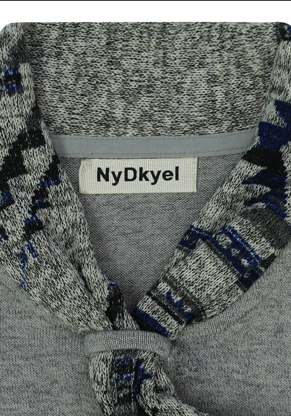 NyDkyel丨Vintage Jacquard Tie Print Fitted Knit Tee - PSYLOS 1, NyDkyel丨Vintage Jacquard Tie Print Fitted Knit Tee, Shirt, NyDkyel, PSYLOS 1