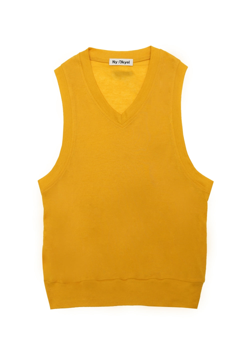 NyDkyel丨V-Neck Layering Knit Vest-Yellow - PSYLOS 1, NyDkyel丨V-Neck Layering Knit Vest-Yellow, Sweater, NyDkyel, PSYLOS 1