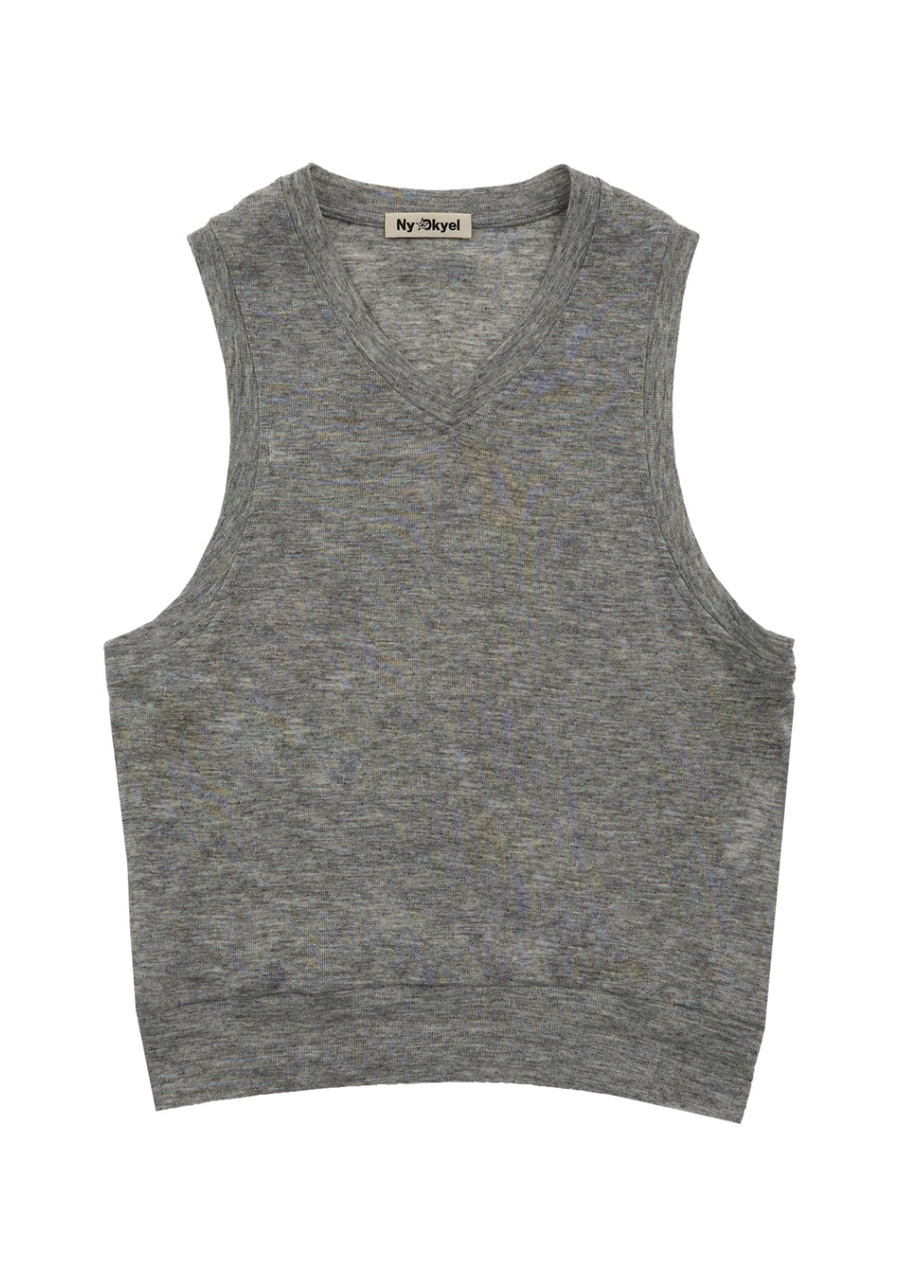 NyDkyel丨V-Neck Layering Knit Vest-Gray - PSYLOS 1, NyDkyel丨V-Neck Layering Knit Vest-Gray, Sweater, NyDkyel, PSYLOS 1