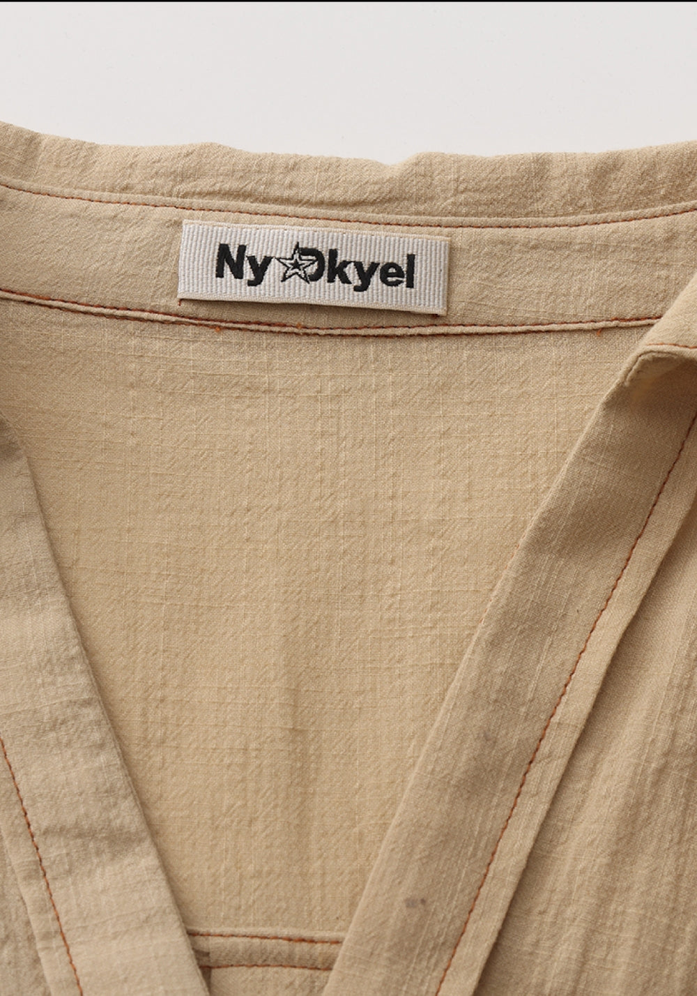 NyDkyel丨Tencel Linen Blend Wooden Button Short Crop Shirt - PSYLOS 1, NyDkyel丨Tencel Linen Blend Wooden Button Short Crop Shirt, Shirt, NyDkyel, PSYLOS 1
