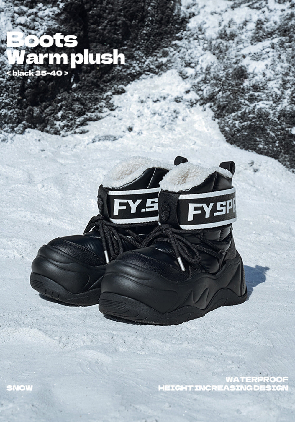 FYSPR丨Waterproof 6-Inch Moon Boots - PSYLOS 1, FYSPR丨Waterproof 6-Inch Moon Boots, Boots, FYSPR•JAPAN, PSYLOS 1