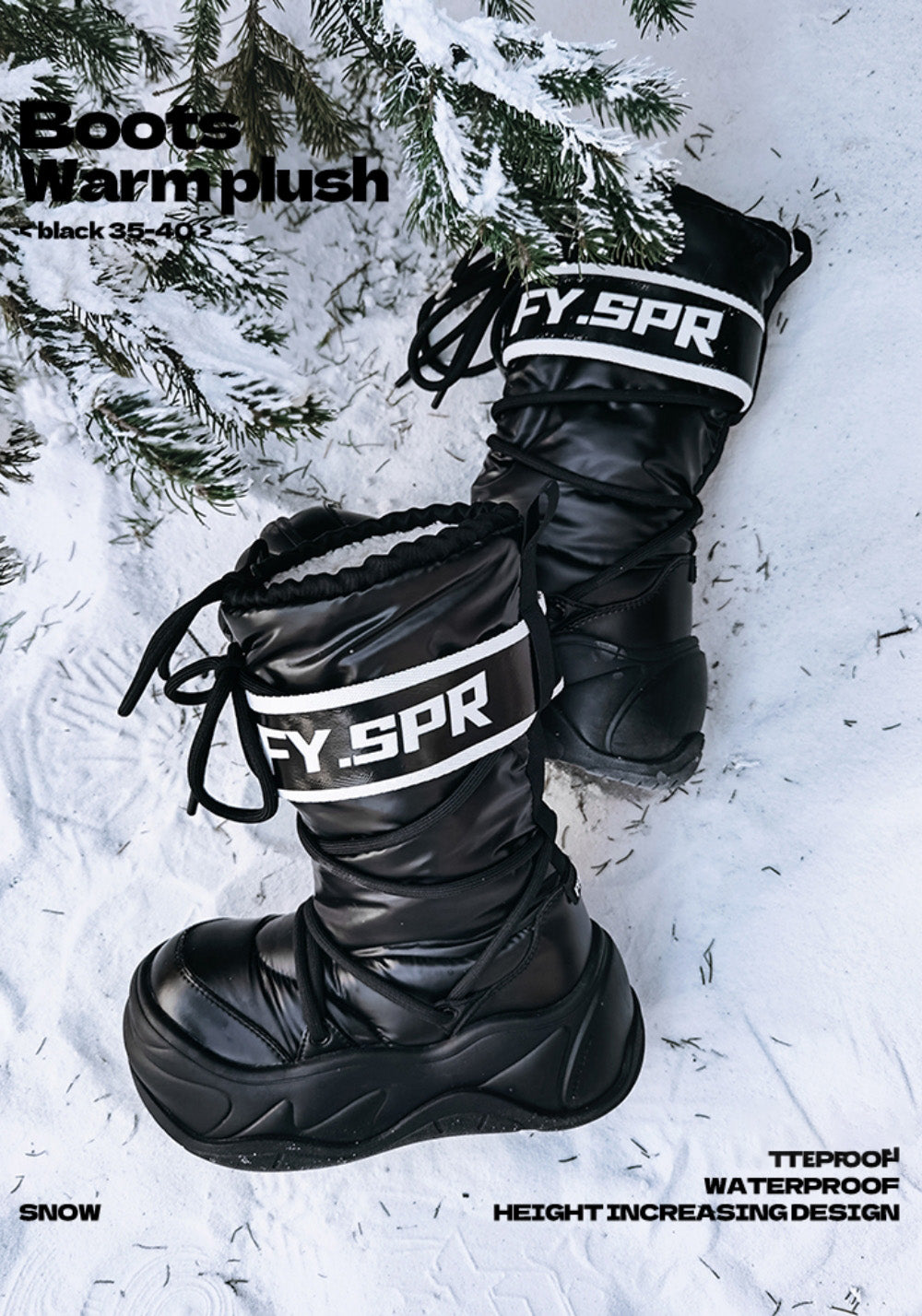FYSPR丨Waterproof 11-Inch Moon Boots - PSYLOS 1, FYSPR丨Waterproof 11-Inch Moon Boots, Boots, FYSPR•JAPAN, PSYLOS 1