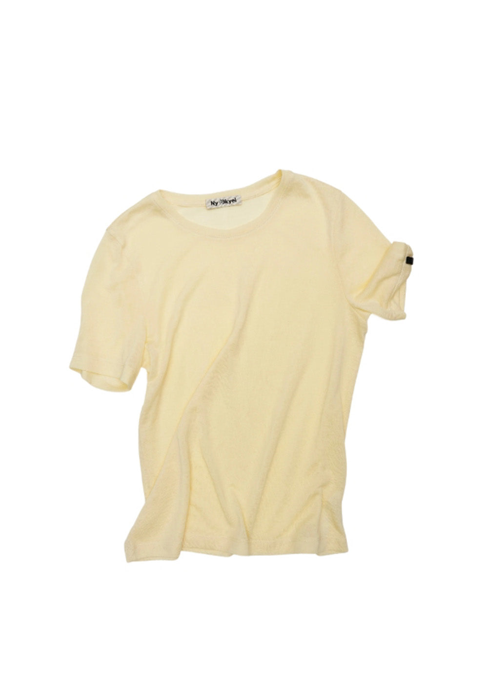 NyDkyel丨Lightweight Knit Tee - Dropped Shoulder Fit-Yellow - PSYLOS 1, NyDkyel丨Lightweight Knit Tee - Dropped Shoulder Fit-Yellow, Shirts, NyDkyel, PSYLOS 1