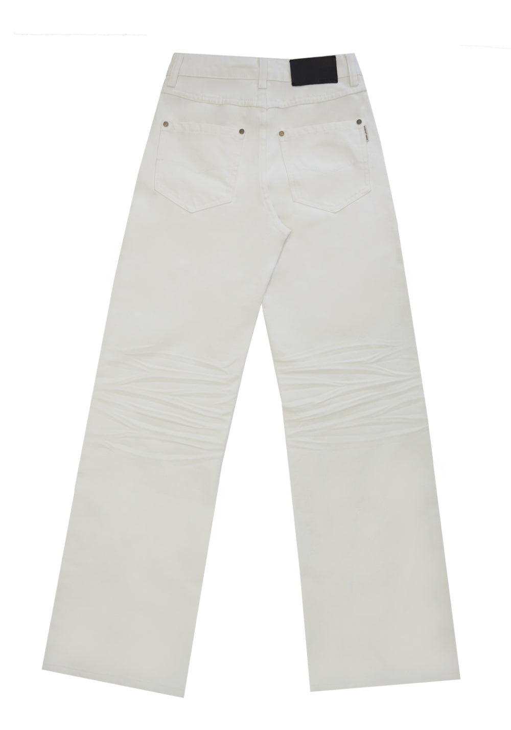 NyDkyel丨White Pleated Straight Jeans - PSYLOS 1, NyDkyel丨White Pleated Straight Jeans, Pants, NyDkyel, PSYLOS 1