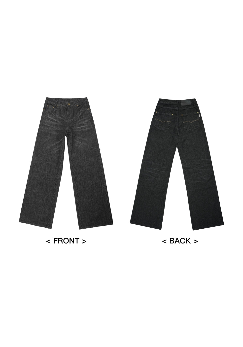 NyDkyel丨Whiskered Pleated Grey Denim Pants - PSYLOS 1, NyDkyel丨Whiskered Pleated Grey Denim Pants, Pants, NyDkyel, PSYLOS 1