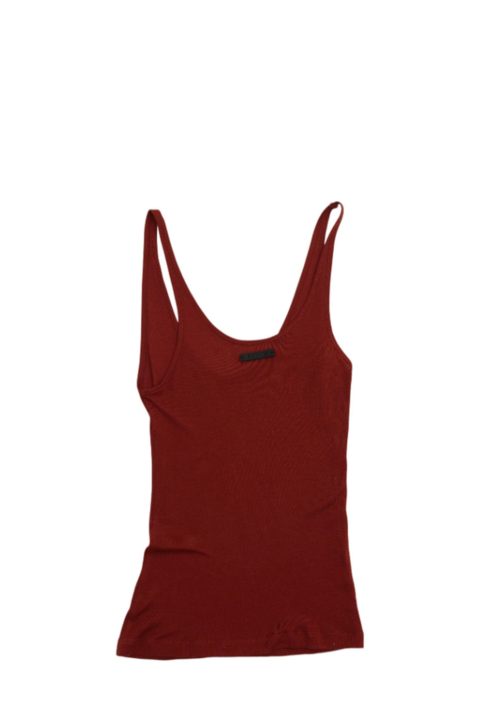 NyDkyel丨U-Neck Wool Blend Tank - Leather Label-Red - PSYLOS 1, NyDkyel丨U-Neck Wool Blend Tank - Leather Label-Red, Tank Top, NyDkyel, PSYLOS 1