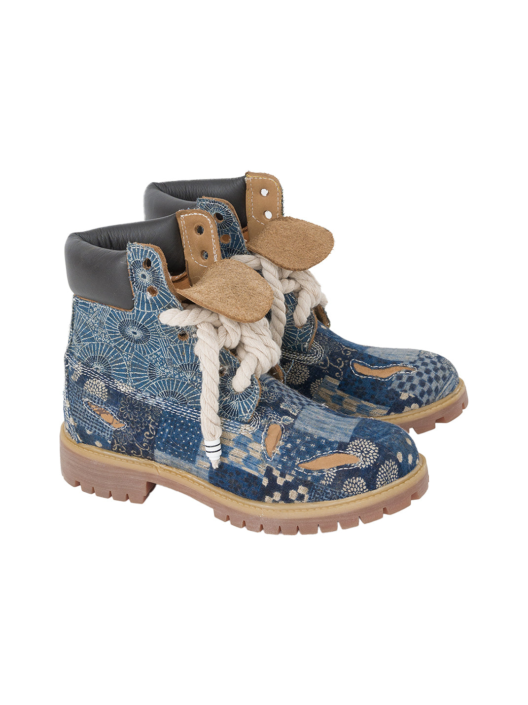 CIRCLECUSTOM丨 Japanese style denim Timberland customization - PSYLOS 1, CIRCLECUSTOM丨 Japanese style denim Timberland customization, Boots, CIRCLECUSTOM, PSYLOS 1