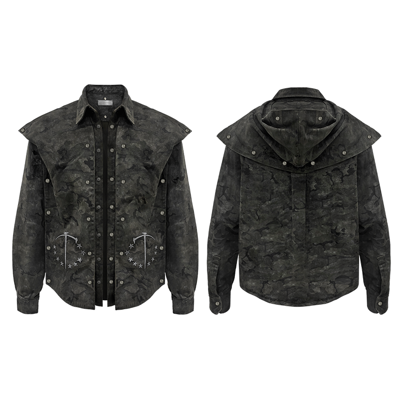 Detachable Camo Work Shirt Jacket - PSYLOS 1, Detachable Camo Work Shirt Jacket, Jacket, TecNineGroup, PSYLOS 1