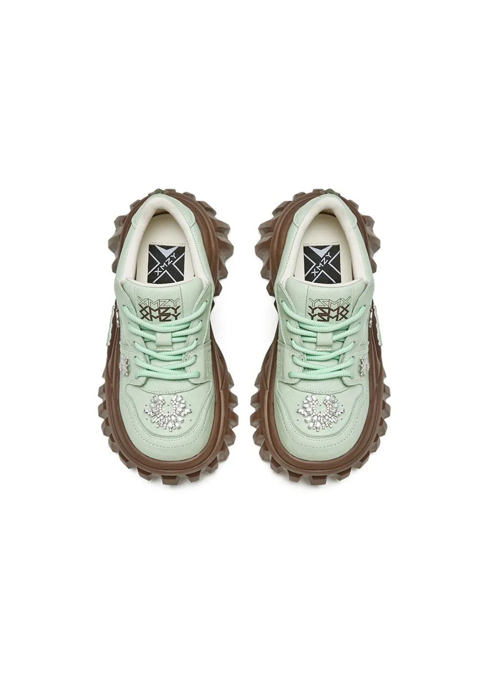 XMZY | Slytherin Platform Summer Loafers-Green&Brown - PSYLOS 1, XMZY | Slytherin Platform Summer Loafers-Green&Brown, Chunky Sneakers, XMZY•JAPAN, PSYLOS 1