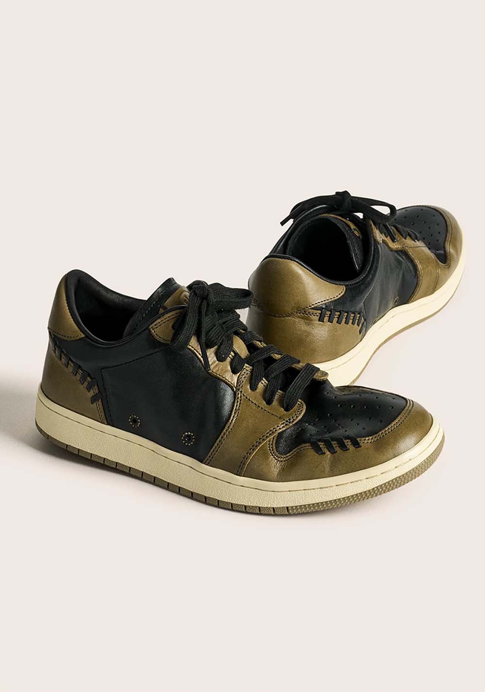 PIPG丨Men's Washed Horsehide Skate Shoes(Green&Brown) - PSYLOS 1, PIPG丨Men's Washed Horsehide Skate Shoes(Green&Brown), Skate Shoes, PIPG, PSYLOS 1