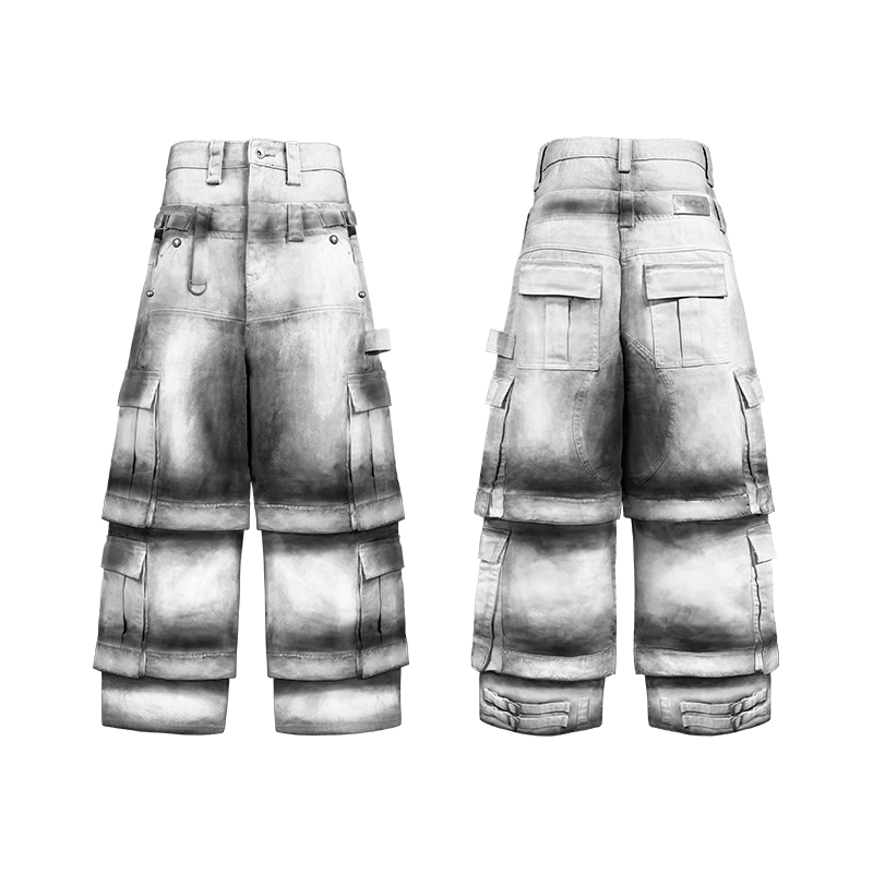 DROP2 LABOURER CARGO PANTS - PSYLOS 1, DROP2 LABOURER CARGO PANTS, Jeans, TecNineGroup, PSYLOS 1