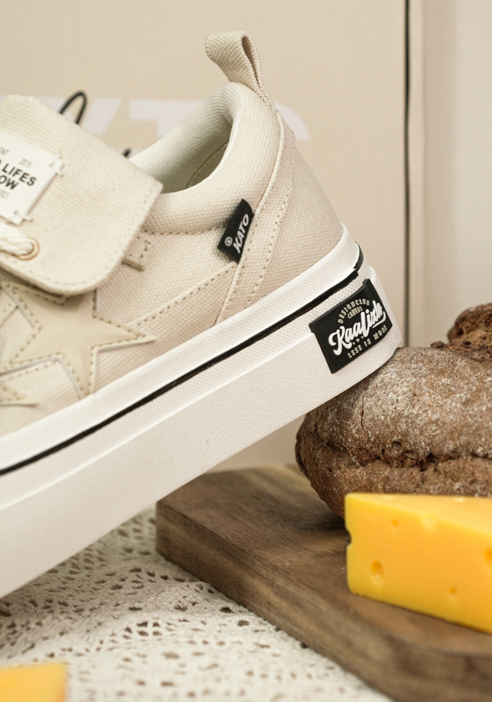 KAALIXTO丨Cream Beige Canvas Star Shoes - PSYLOS 1, KAALIXTO丨Cream Beige Canvas Star Shoes, Canvas Sneakers, KAALIXTO•JAPAN, PSYLOS 1