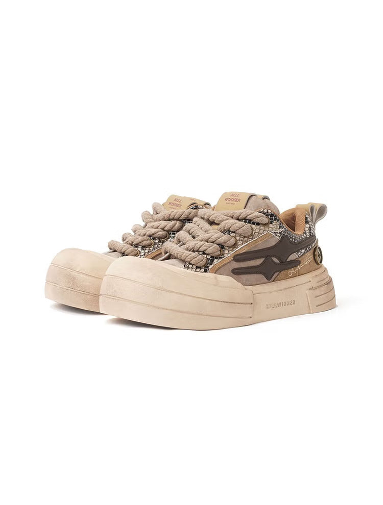 KILLWINNER丨Smile Life Sneaker - Brown - PSYLOS 1, KILLWINNER丨Smile Life Sneaker - Brown, Chunky Sneakers, KILLWINNER•JAPAN, PSYLOS 1