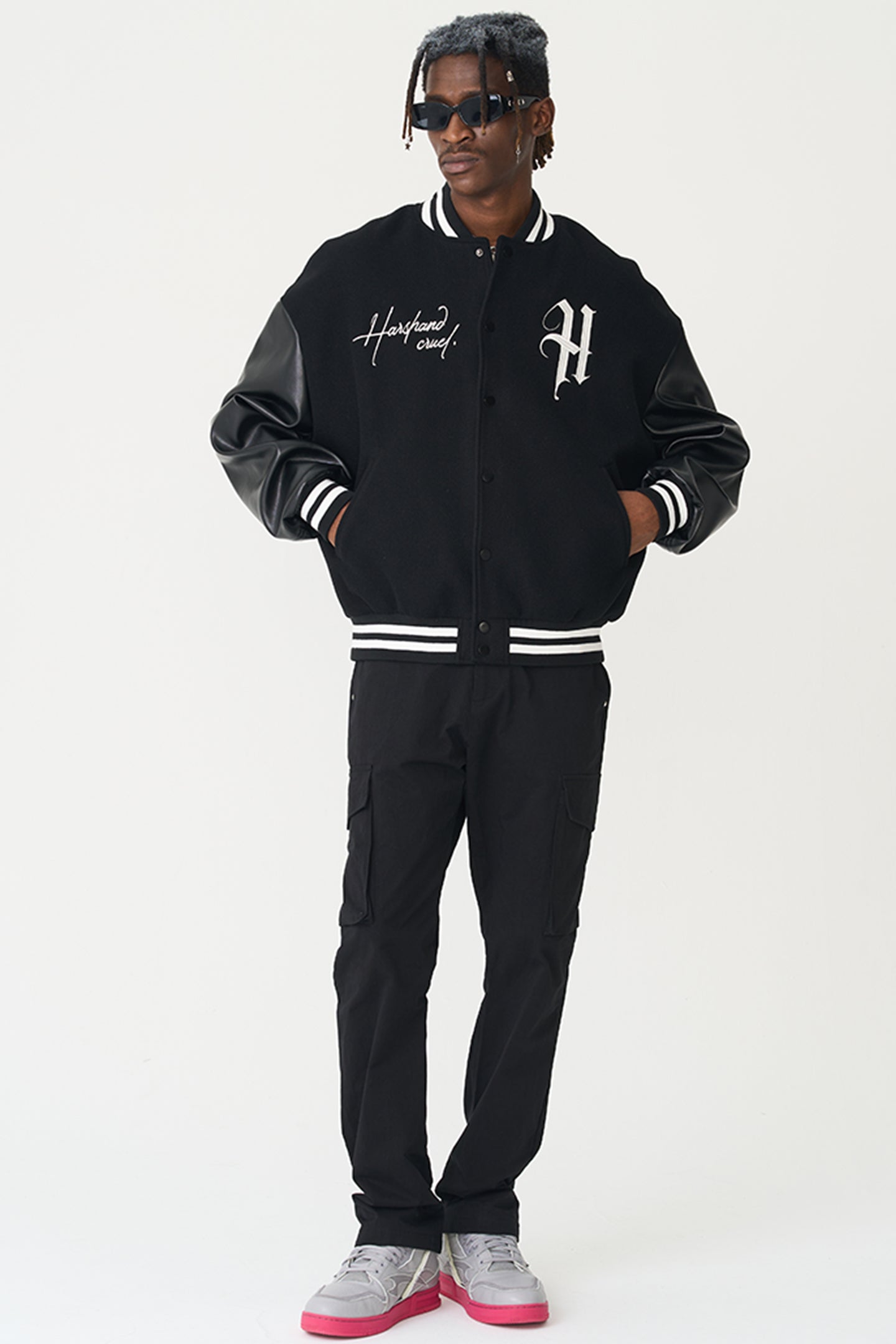 Retro Hip-hop Embroidered Baseball Jersey - PSYLOS 1, Retro Hip-hop Embroidered Baseball Jersey, Jacket, HARSH AND CRUEL, PSYLOS 1