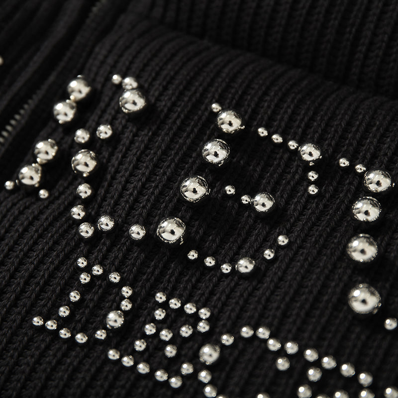 YADcrew丨Electroplated Pearl Slogan Woolen Stand-Up Collar Thickened Cotton Jacket - PSYLOS 1, YADcrew丨Electroplated Pearl Slogan Woolen Stand-Up Collar Thickened Cotton Jacket, Jacket, YADcrew•JAPAN, PSYLOS 1