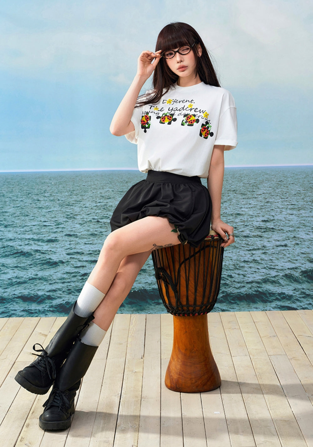 YADcrew丨YADcrew Ladybug Pearl Tee - PSYLOS 1, YADcrew丨YADcrew Ladybug Pearl Tee, T-Shirt, YADcrew, PSYLOS 1