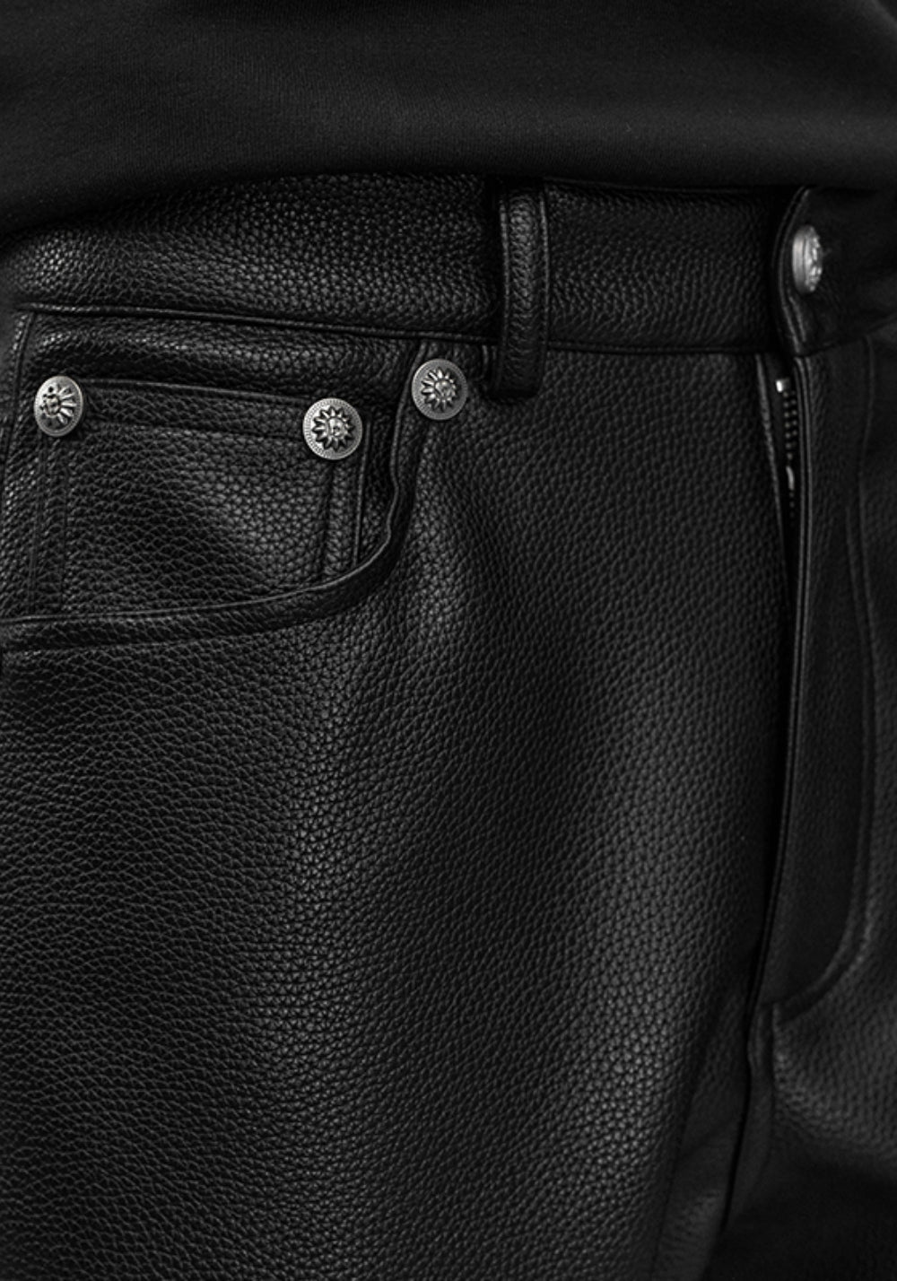 YADcrew丨YADcrew Limited Edition Lychee Leather Pants-Black - PSYLOS 1, YADcrew丨YADcrew Limited Edition Lychee Leather Pants-Black, Jeans, YADcrew, PSYLOS 1