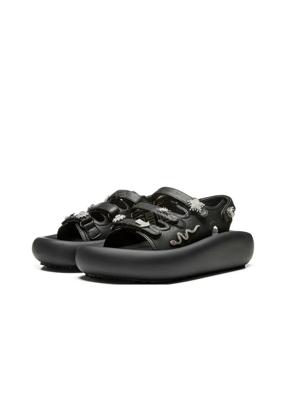 XMZY | Year of Snake Metal Sandals-Black - PSYLOS 1, XMZY | Year of Snake Metal Sandals-Black, Sandals, XMZY•JAPAN, PSYLOS 1