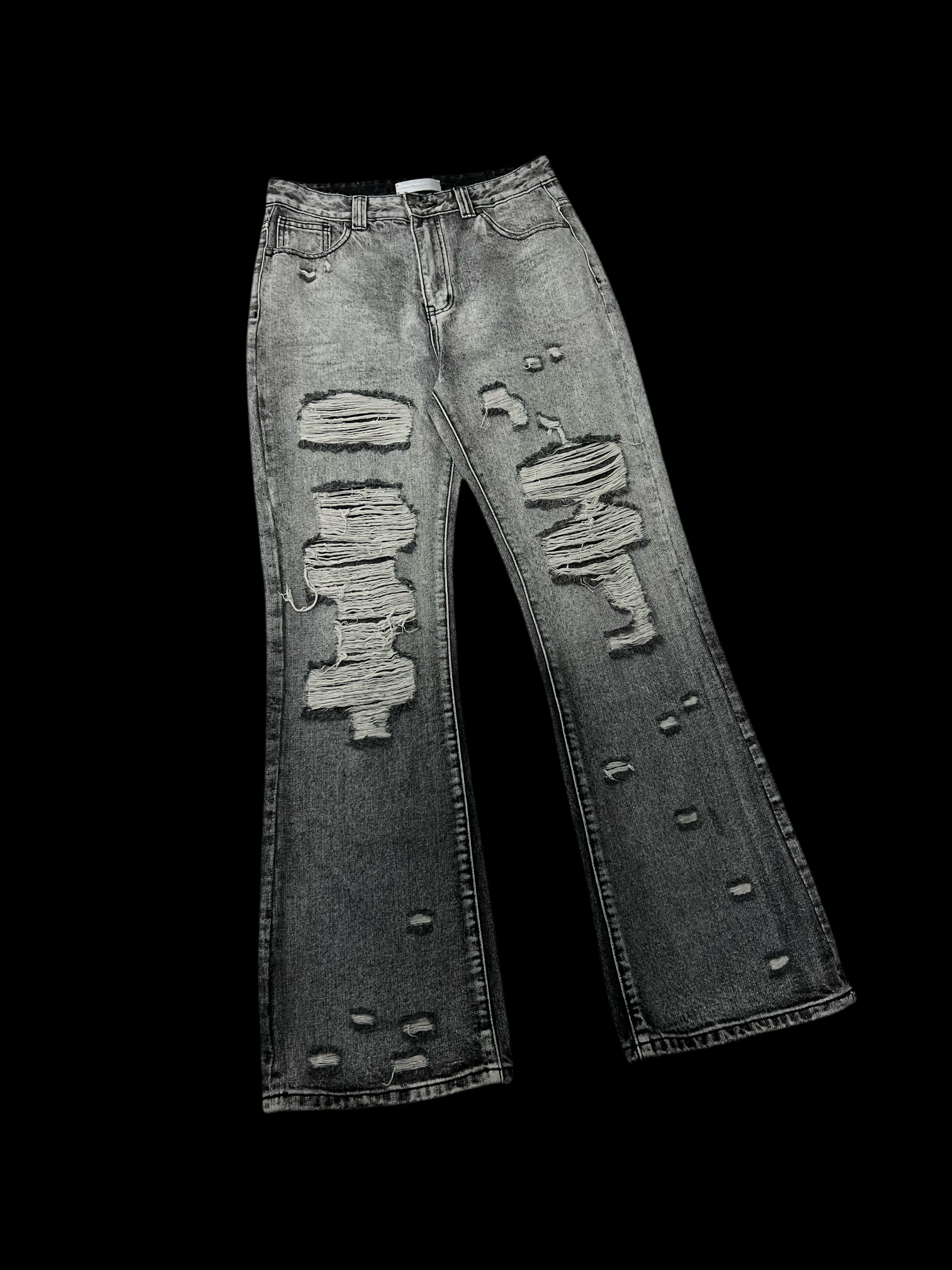 White Lime Plaster Washed Distressed Jeans - PSYLOS 1, White Lime Plaster Washed Distressed Jeans, Jeans, TecNineGroup, PSYLOS 1