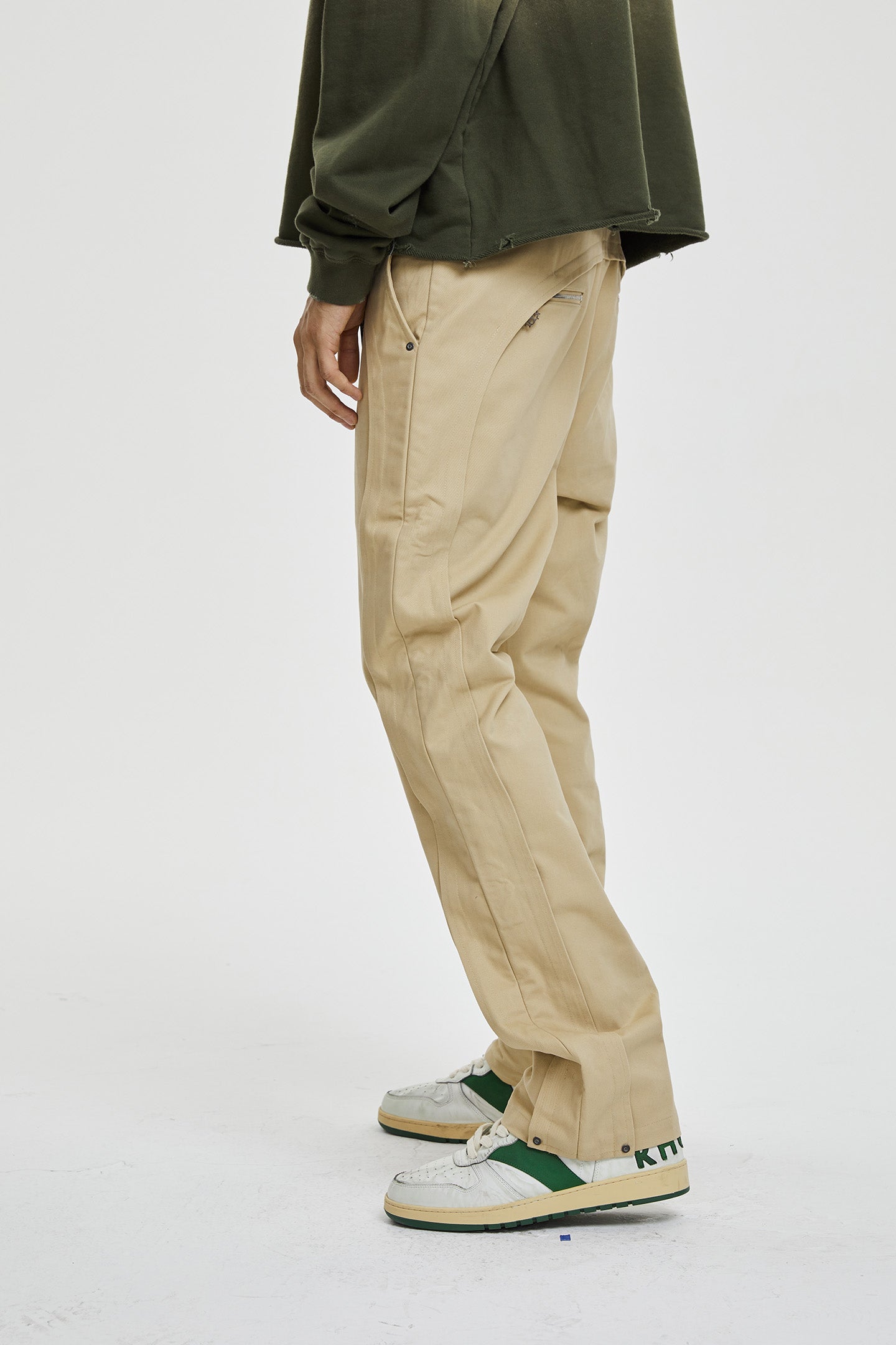 GLACIERBOY丨Khaki Men's Twill Pants - PSYLOS 1, GLACIERBOY丨Khaki Men's Twill Pants, Pants, GLACIERBOY•JAPAN, PSYLOS 1